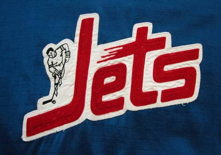 Winnipeg Jets WHA Logo - 1972-73 WHA Winnipeg Jets 1st Year Jersey: GAMEWORNAUCTIONS.NET