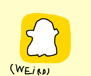 Weird Logo - weird snapchat logo - Drawception