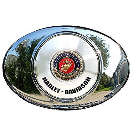 Air Cleaner Cadillac Logo - MotorDog69 Marine Veteran Harley Air Cleaner Coin Mount