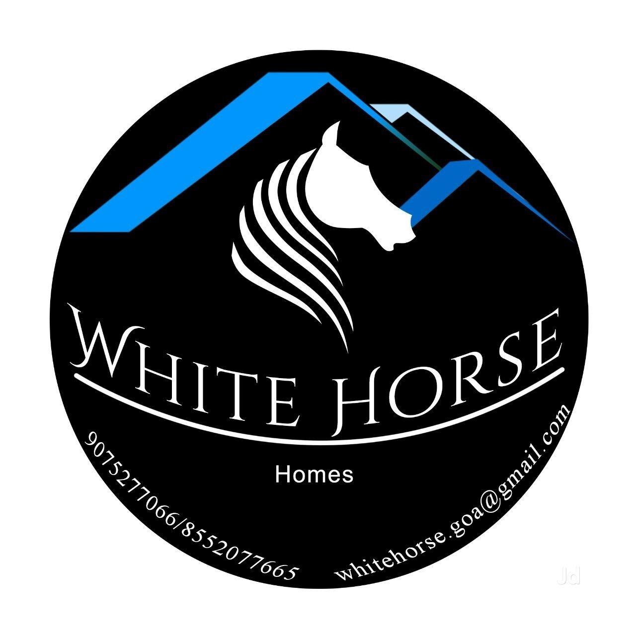 White Horse Circle Logo - White Horse Holiday Homes Photo, Siolim, Goa- Picture & Image