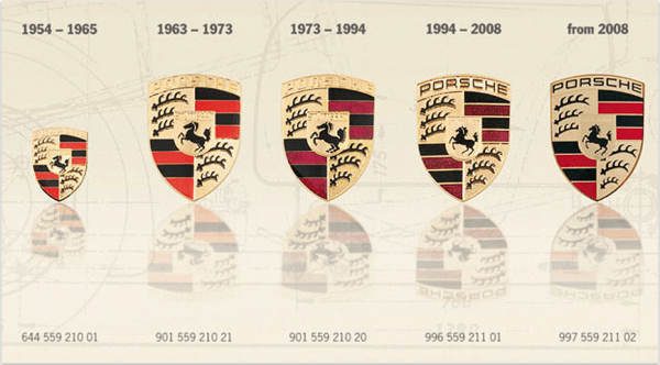 Vintage Porsche Logo - Porsche Logo evolution | great cars | Cars, Porsche 356, Porsche 911