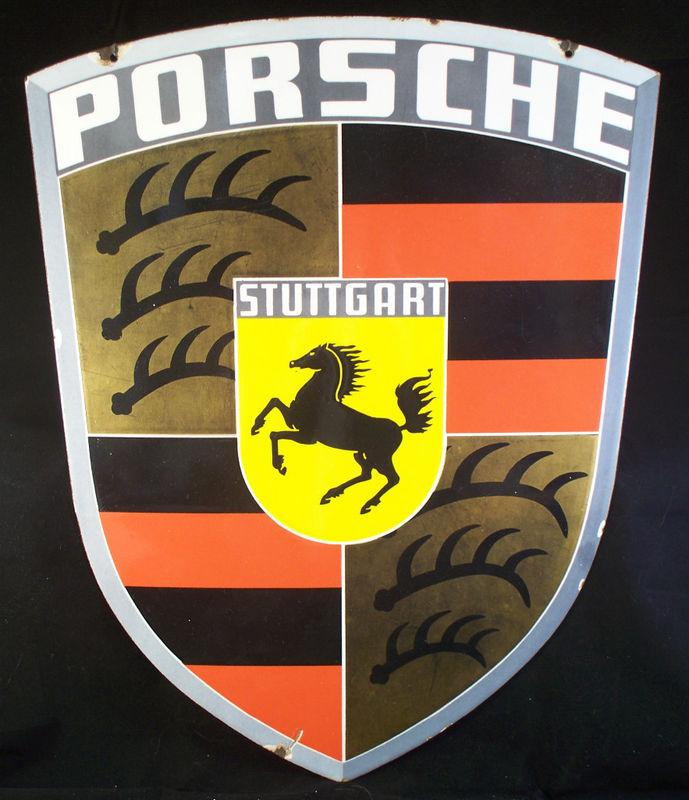 Vintage Porsche Logo - Porsche Vintage Sign