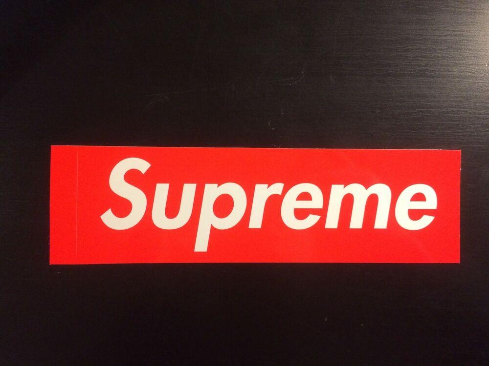 Supreme Red Logo - sticker x 1 red logo supreme bogo red