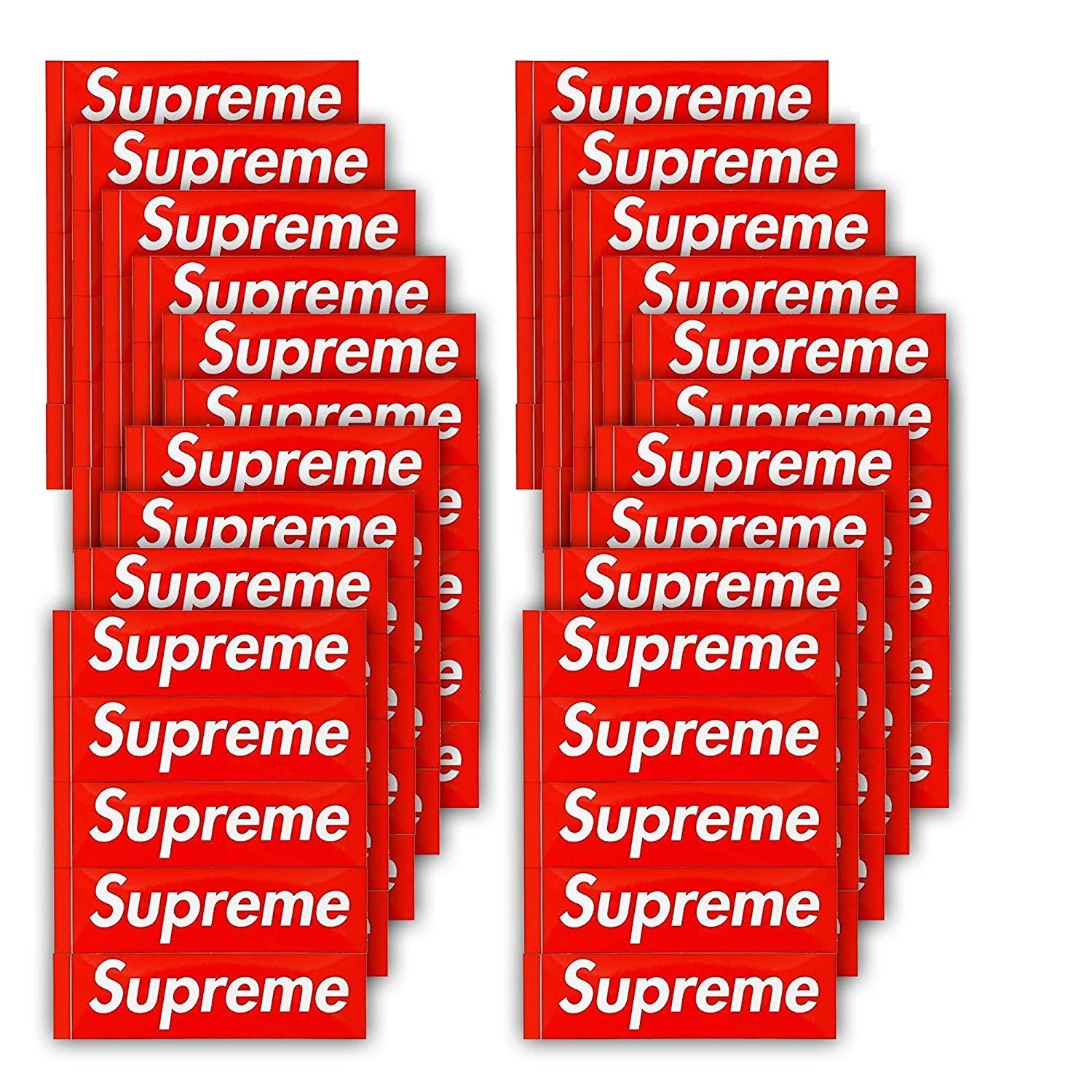 Supreme Red Logo - Amazon.com: Xorastra Supreme Box Logo Sticker, Supreme Red Box Logo ...