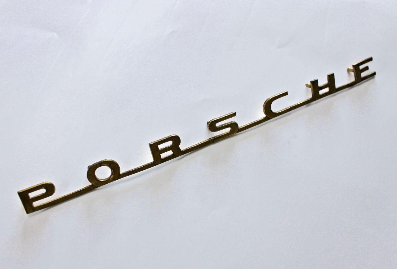 Vintage Porsche Logo - Porsche 356 Engine lid script badge emblem