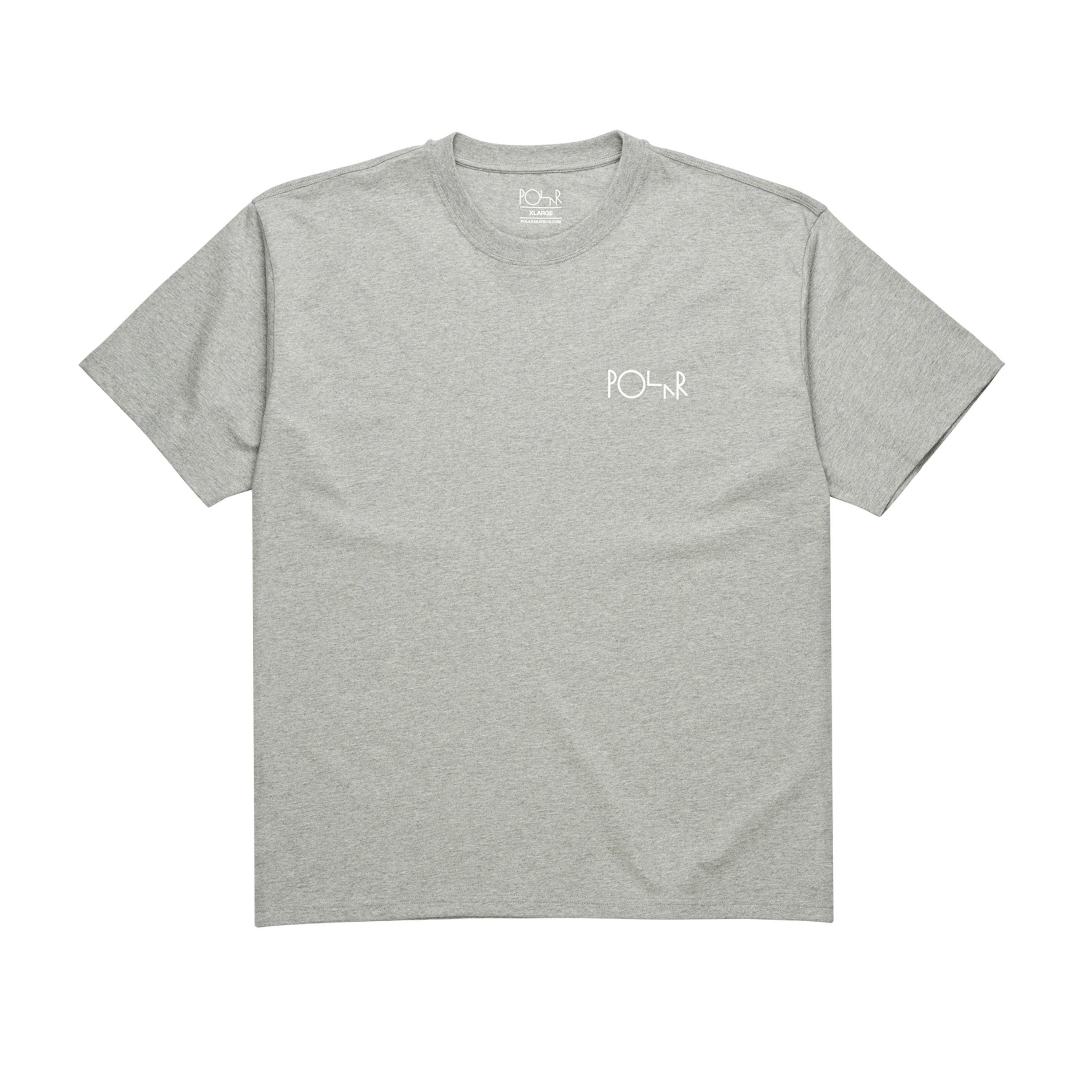 Polar Skate Logo - Polar Skate Co. Script Logo T Shirt (Heather Grey)