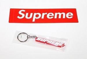 Supreme Red Logo - Supreme Bevel Red Logo Keychain SS18 New Sealed Ships Same Day | eBay