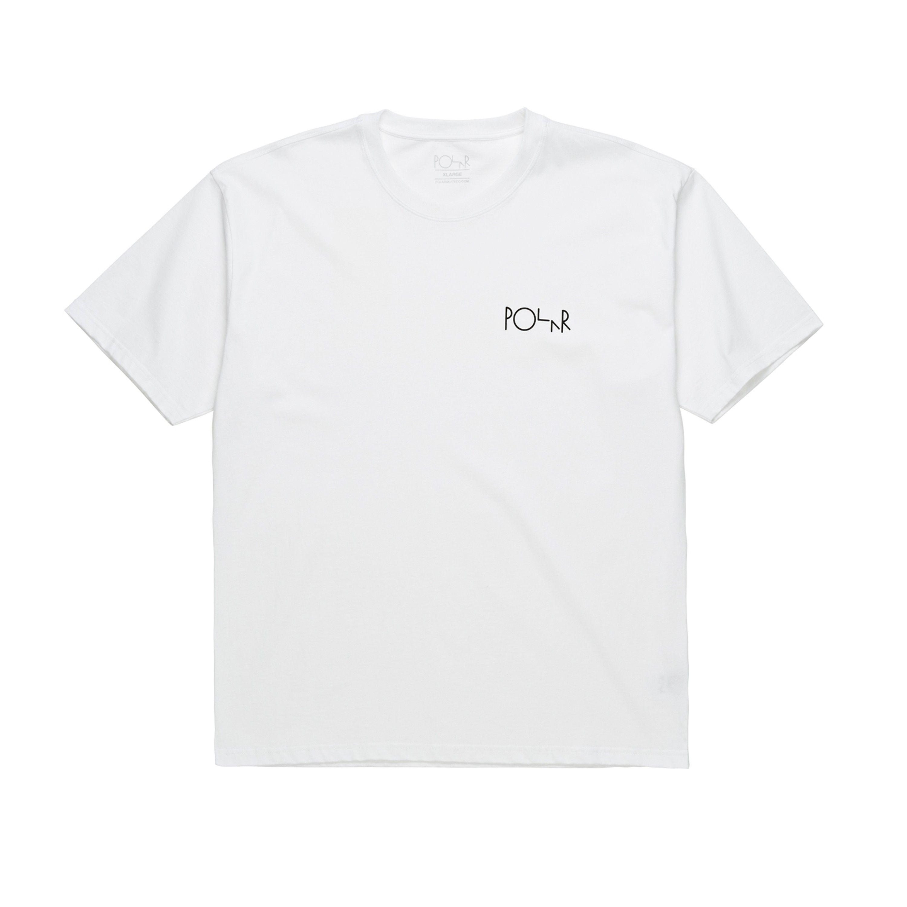 Polar Skate Logo - Polar Skate Co. Script Logo T Shirt (White)