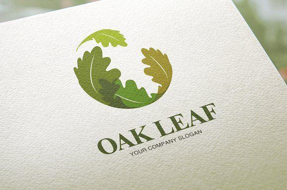 Oak Leaf Logo - Oak Leaf Logo ~ Logo Templates ~ Creative Market