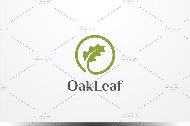 Oak Leaf Logo - Oak Leaf Logo ~ Logo Templates ~ Creative Market