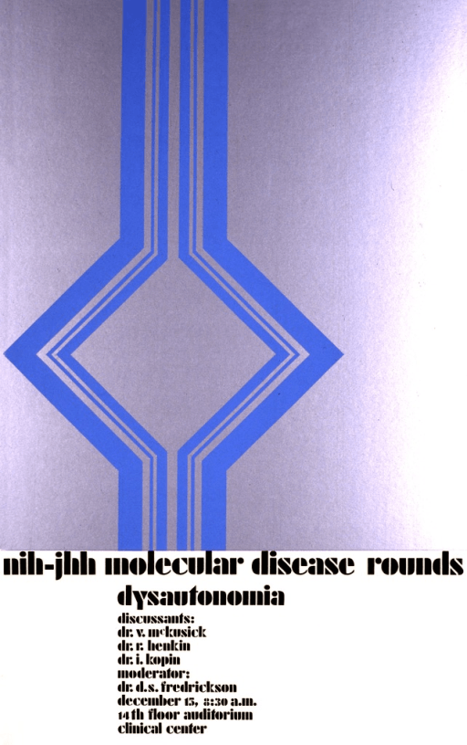 Two Blue Lines Logo - NIH JHH Molecular Disease Rounds : Dysautonomia