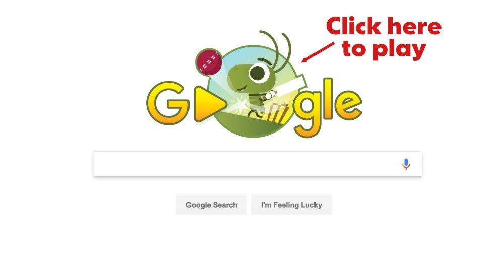 Pretty Google Logo - Google's Doodle Cricket game is terribly addicting and you'll waste