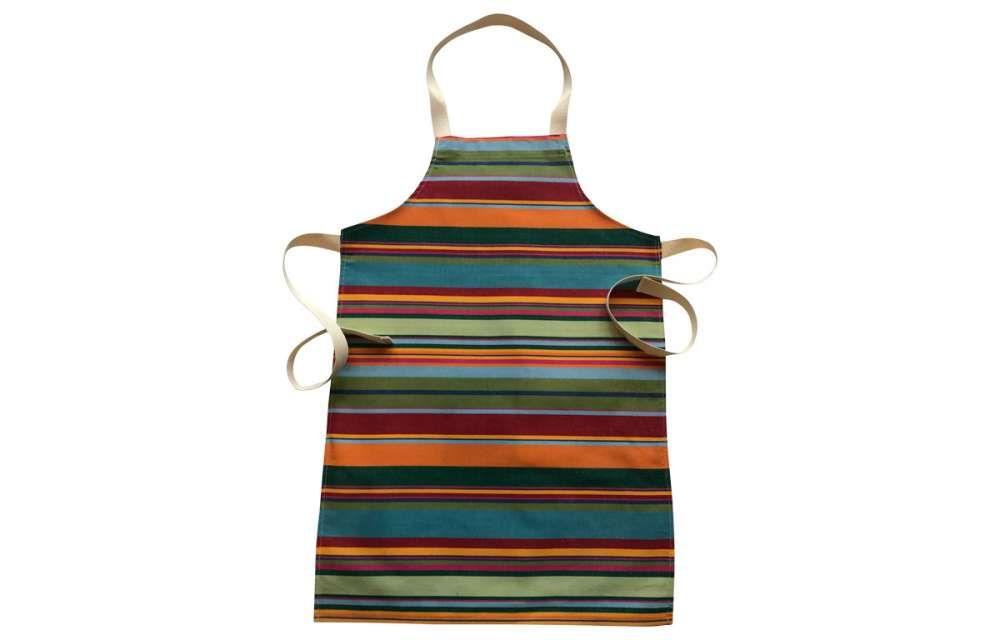 Orange Green Red Stripe Logo - Striped Childrens Apron in Blue Green Red and Orange Stripes | The ...