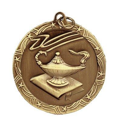 Lamp of Knowledge Logo - Shooting Star Lamp of Knowledge Medal 2.5″ | A&E Trophy