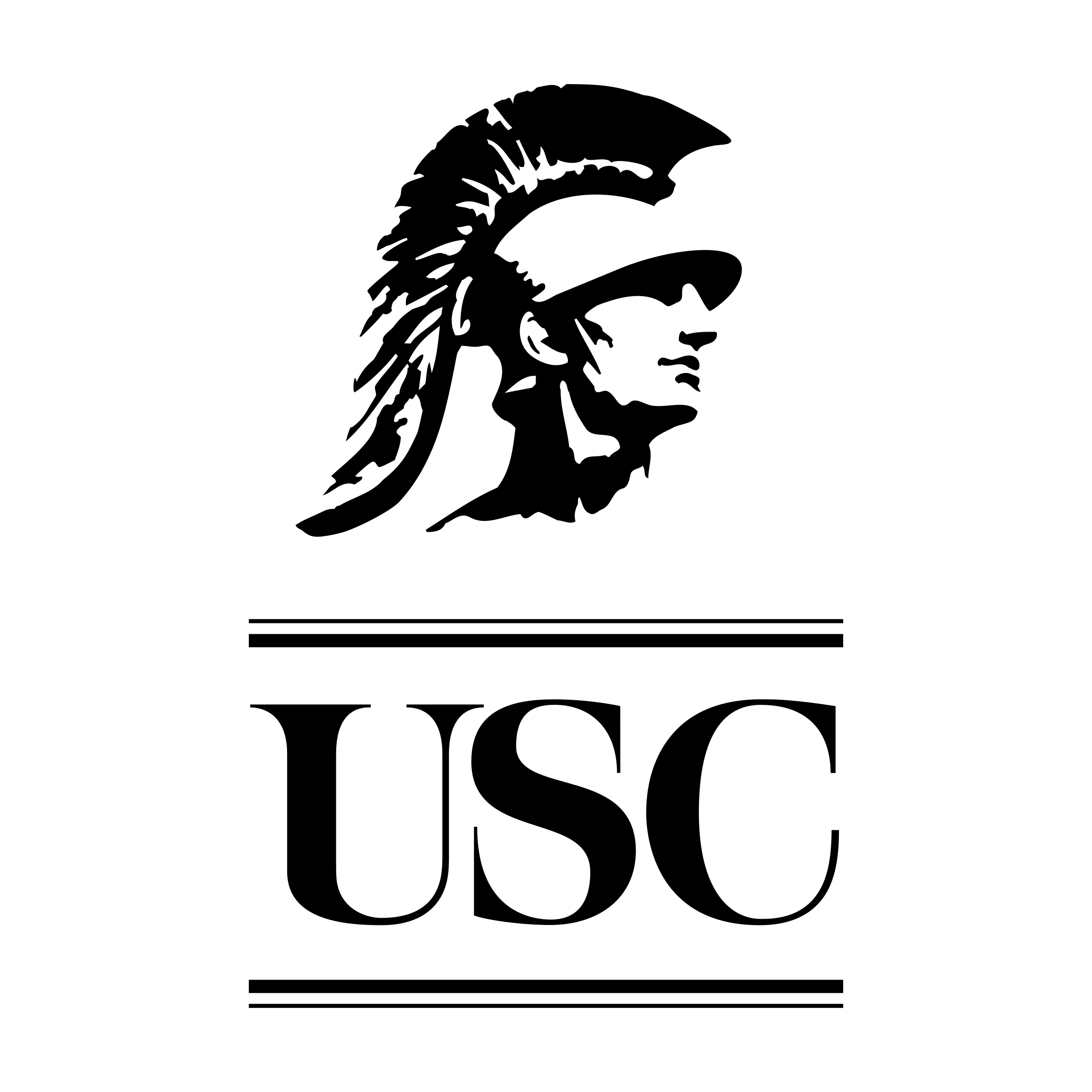 Black and White USC Logo - USC Logo PNG Transparent & SVG Vector - Freebie Supply