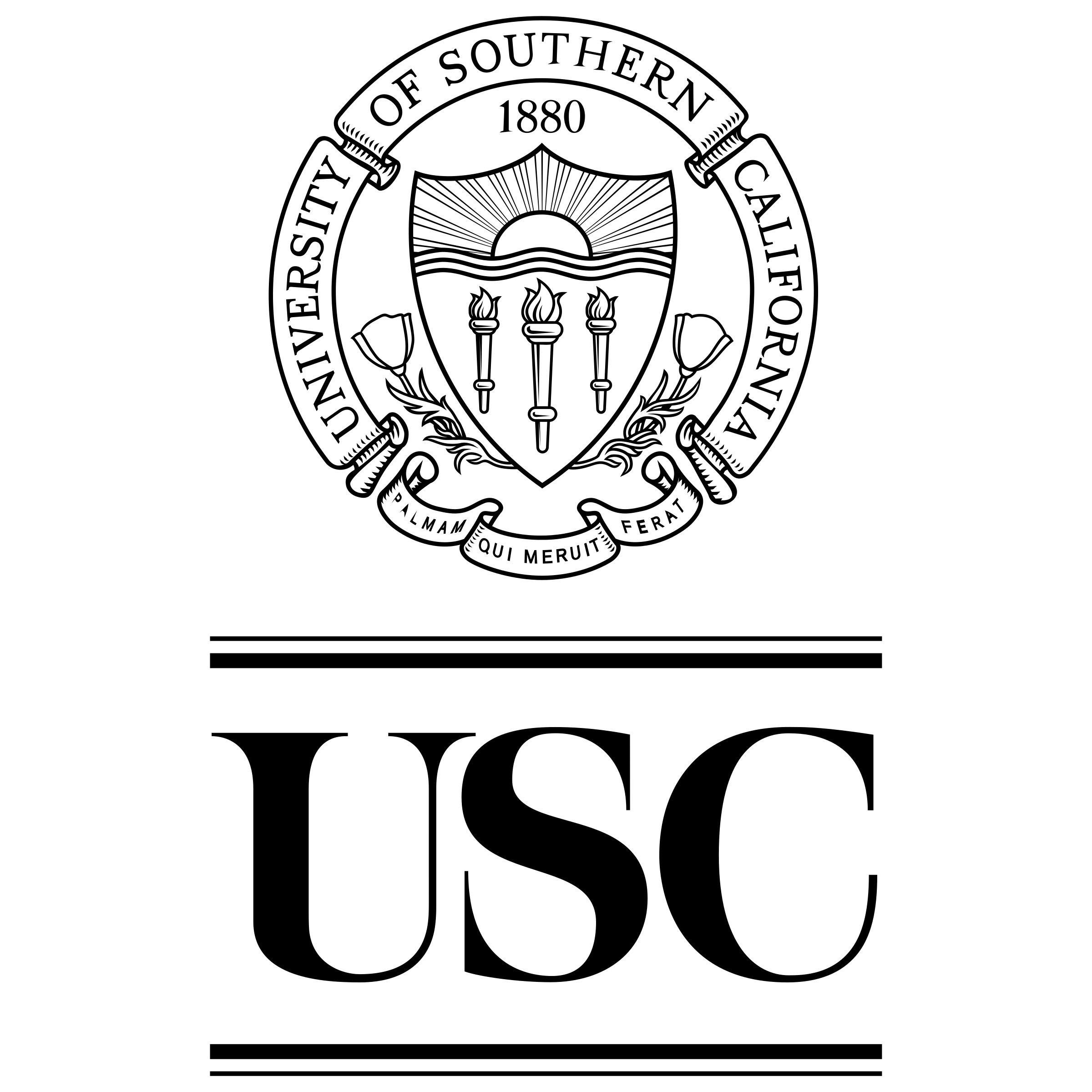 Black and White USC Logo - USC Logo PNG Transparent & SVG Vector