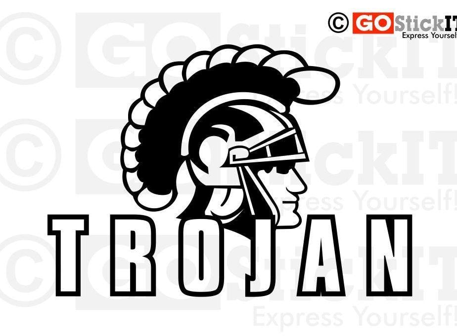 Black and White USC Logo - USC Trojan Logo Wall Art | BestVinylWallArt