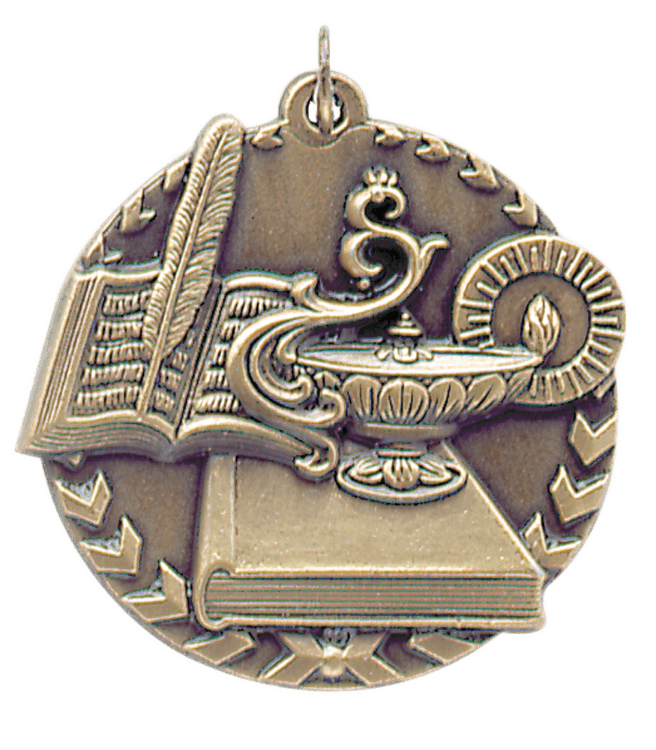 Lamp of Knowledge Logo - LAMP OF KNOWLEDGE MILLENNIUM MEDAL | Capitol Medals
