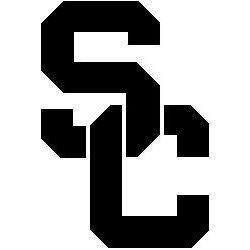 Black and White USC Logo - USC Trojan book folding pattern