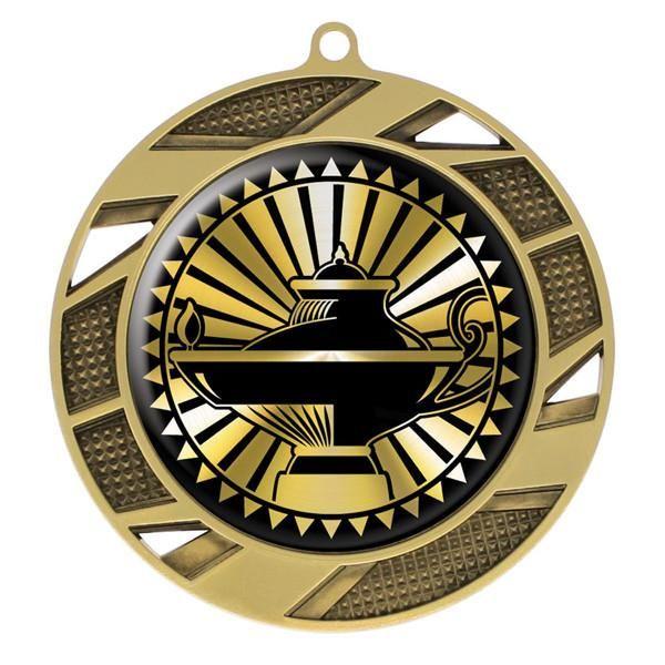 Lamp of Knowledge Logo - Lamp of Knowledge Medallion - Solar Series Medal - Gold 2 3/4 ...