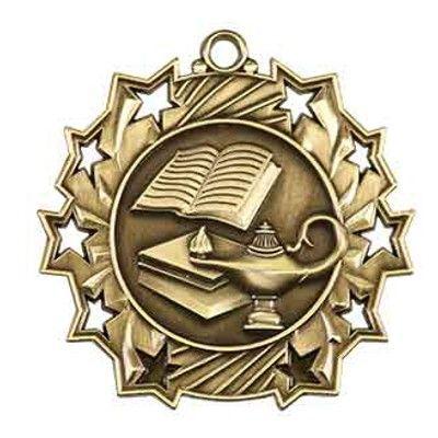 Lamp of Knowledge Logo - Ten Star Lamp of Knowledge Medal 2.25″ | A&E Trophy