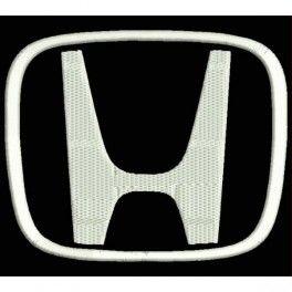 Grey Honda Logo - Embroidered patch for clothes HONDA (Logo).