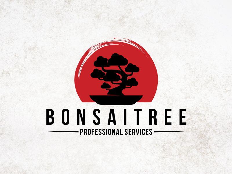 Bonsai Logo - Japanese Bonsai Tree Logo