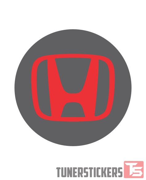 Grey Honda Logo - Honda Logo Center Cap Stickers