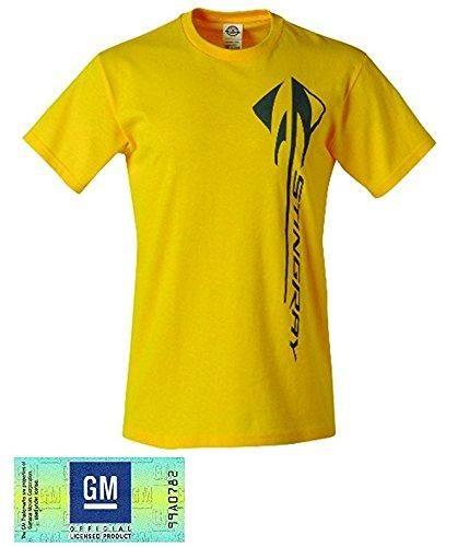 Stingray Clothing Logo - C7 Corvette Stingray Velocity Yellow Vertical Logo T Shirt Xx ...