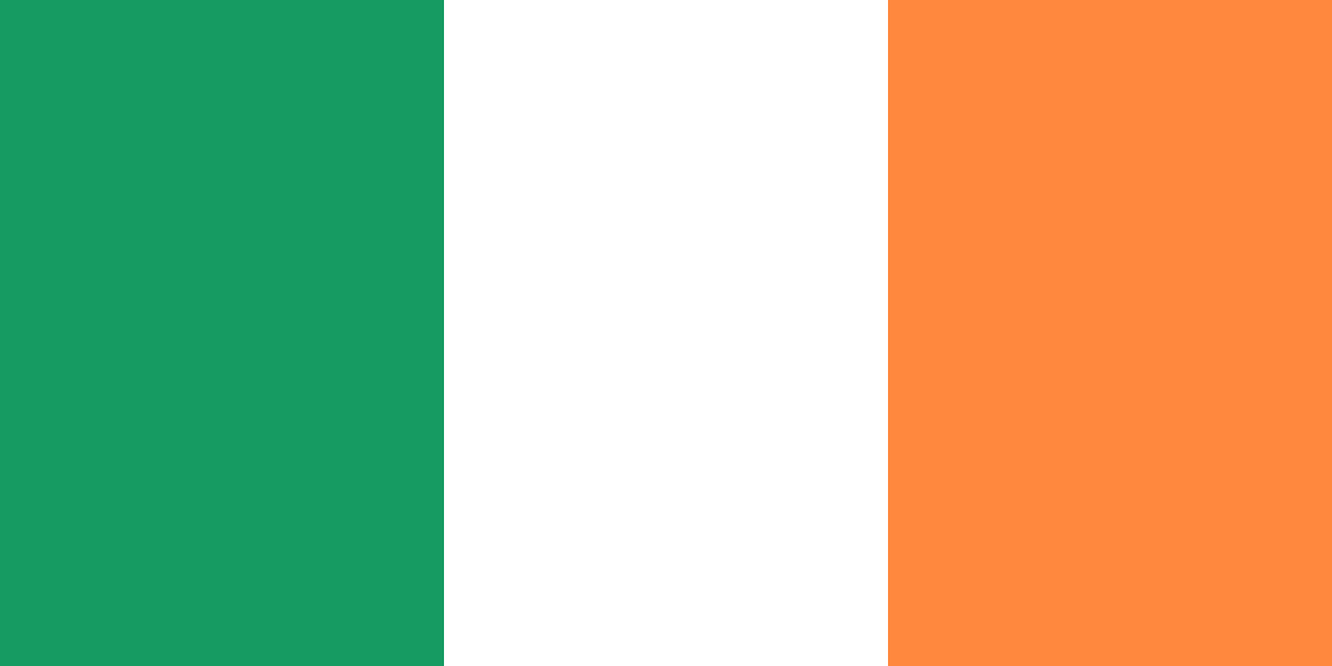 Orange and White Green Flag Logo - Flag of Ireland