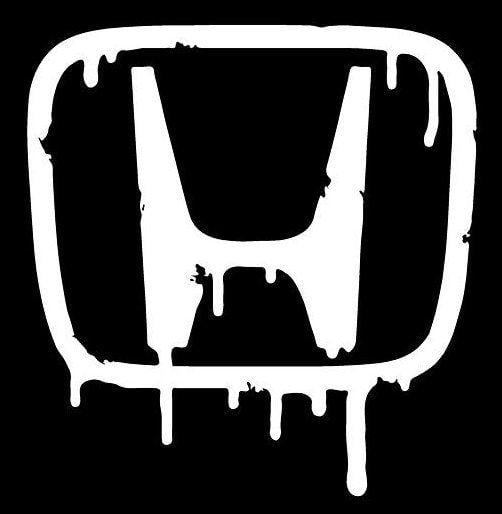 Grey Honda Logo - Honda Logo Bleeding Style 1 Custom Car Laptop Vinyl Decal Sticker ...