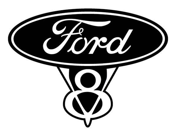 Ford Automotive Logo - Ford V8 Logo Decals, Stickers, Car, Tattoos