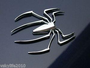 Spider Logo - 3D Chrome Spider Emblem Logo Car Truck Bike Van Auto Decal Badge ...