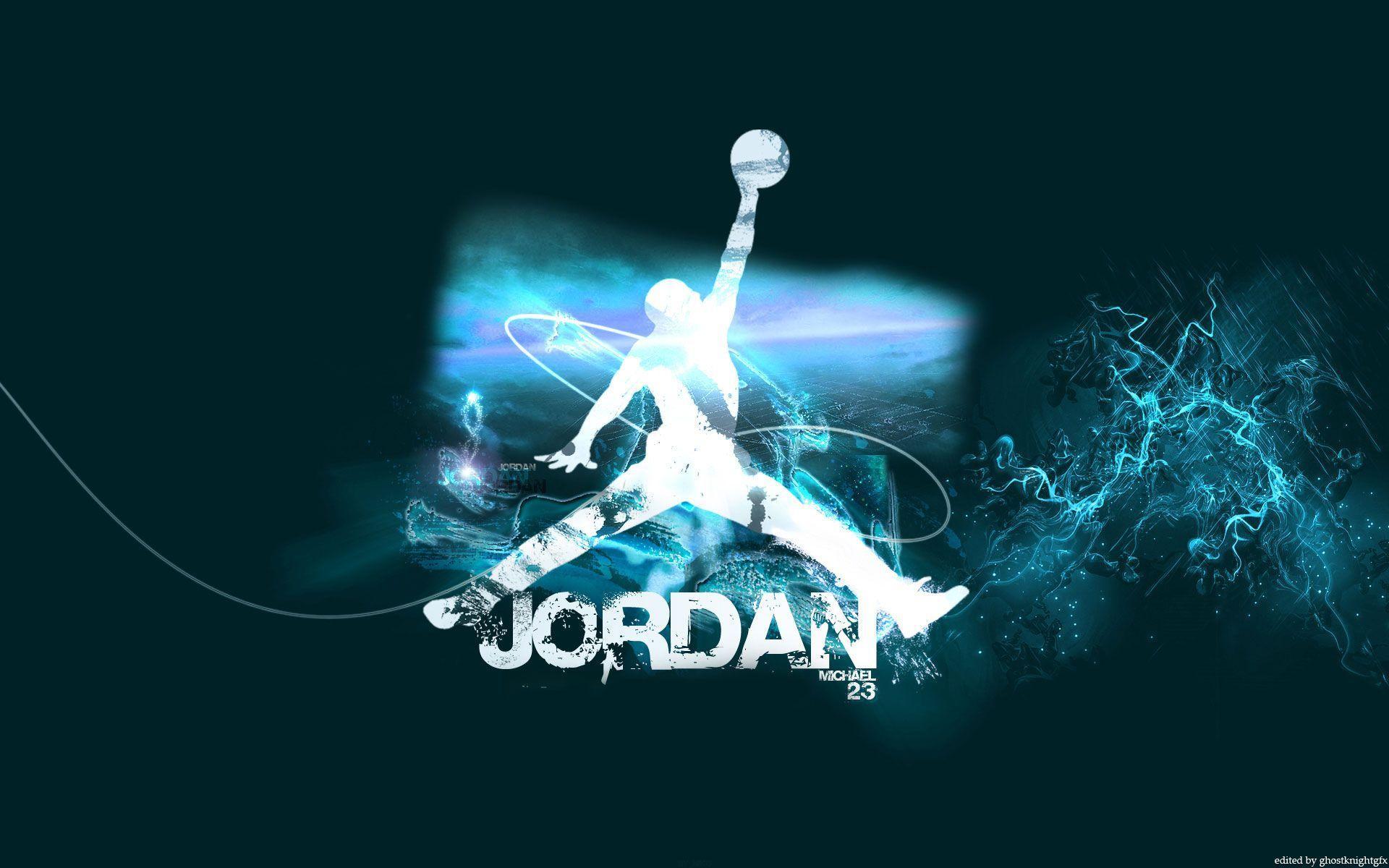 Blue Jordan Logo - Air Jordan Logo Wallpaper