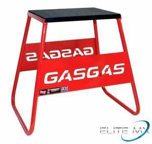 Red Gas Logo - MOTOCROSS ENDURO STEEL BIKE STAND POWDER COATED RED GAS GAS LOGO