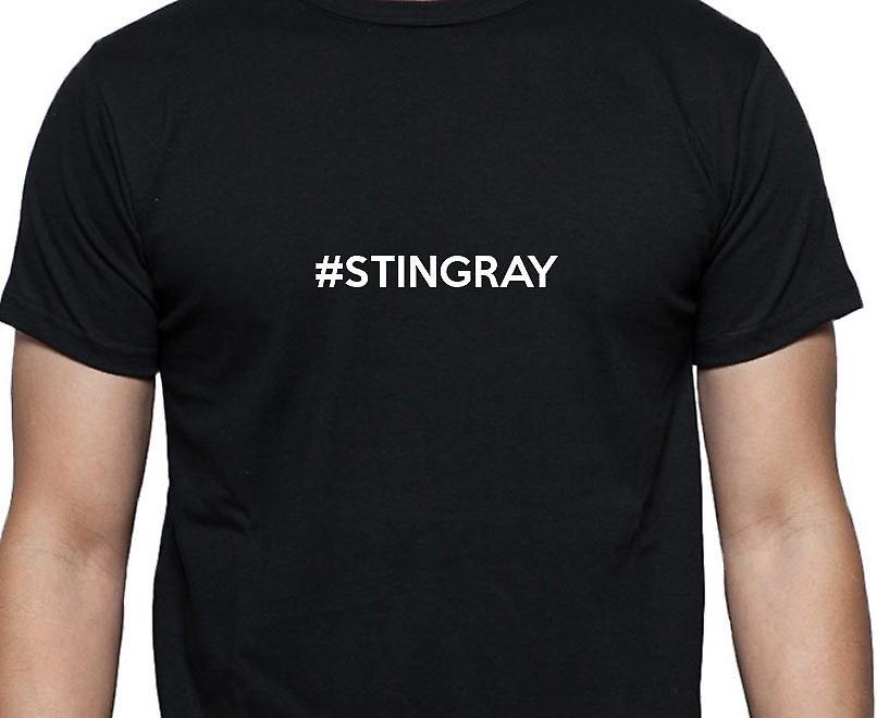 Stingray Clothing Logo - Stingray Hashag Stingray Black Hand Printed T shirt | Fruugo