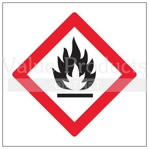 Red Gas Logo - VP Outlet Flammable Gas Logo Warning Hazard Diamonds Sign