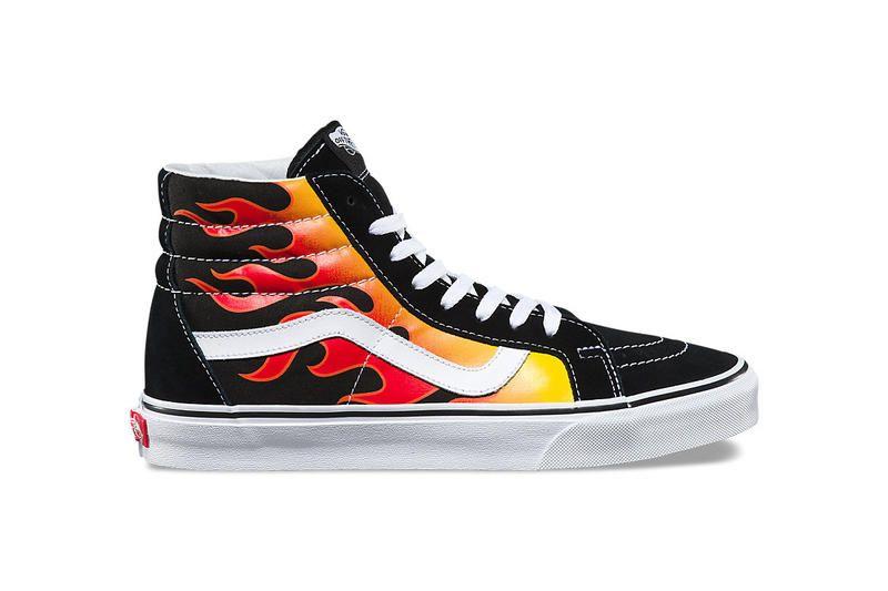 Hypebeast Flame Logo - Vans Sk8 Hi & Old Skool Flame Reissues