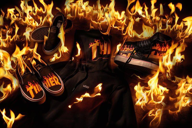 Hypebeast Flame Logo - Thrasher x Vans Sneakers & Apparel Collection