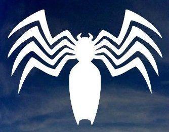 Venom Spider Logo - MARVEL COMICS VENOM SPIDER LOGO VINYL STICKERS SYMBOL 5.5