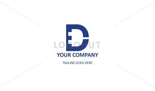 Plug Logo - D Letter Plug Logo