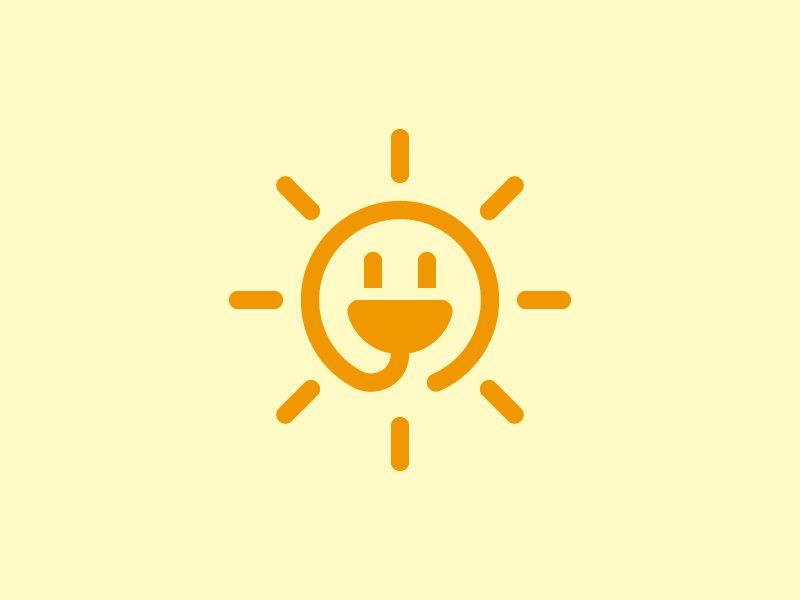 Plug Logo - Sun Plug Logo