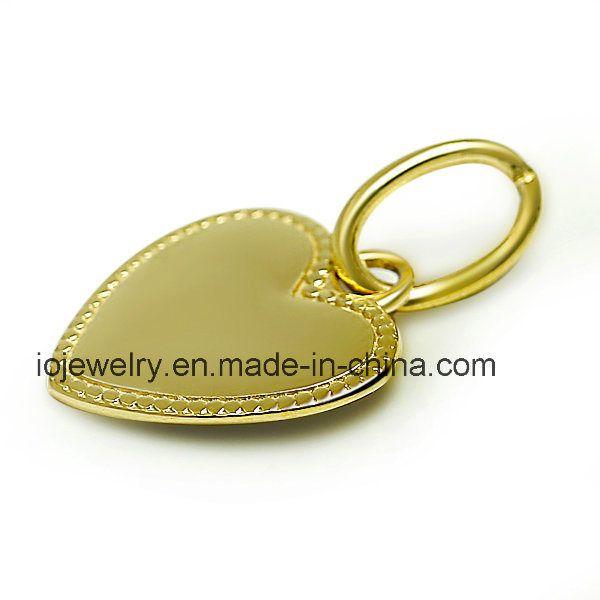 Yellow Heart Company Logo - China Plain Heart Dog Tag for Your Company Logo Engraving