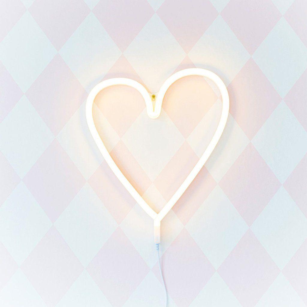 Yellow Heart Company Logo - Neon Yellow Heart Light from A Little Lovely Company