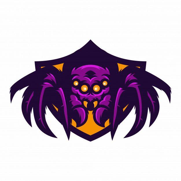 Spider Logo - Spider - vector logo/icon illustration mascot Vector | Premium Download