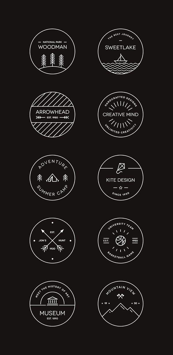 Blog Circle Logo - vector badge templates for designing logos—free!. graphic