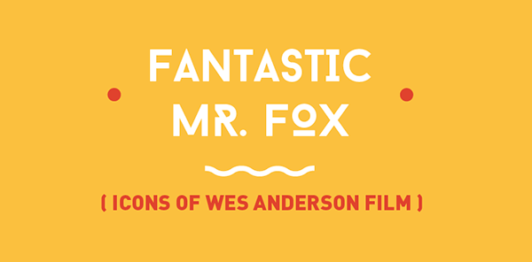 Fantastic Mr. Fox Logo - Icon of Wes Anderson fil Mr Fox