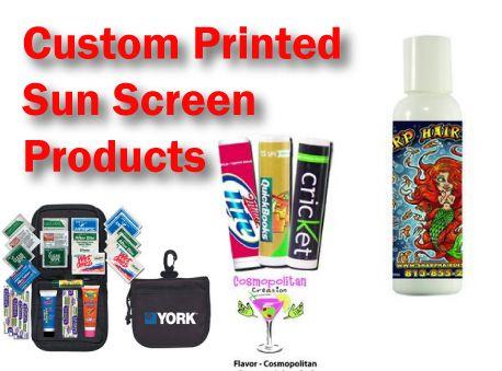 Personal Care Products Company Logo - Custom printed Logo Sunscreen and Sun Care Products | Promotional ...