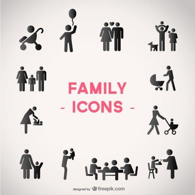 Black Family Logo - Black family icons Vector | Free Download