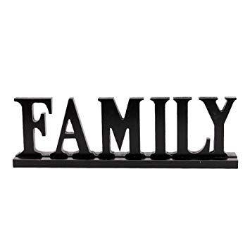 Black Family Logo - Amazon.com: Black Family Sign Tabletop Decor, Distressed Wooden ...